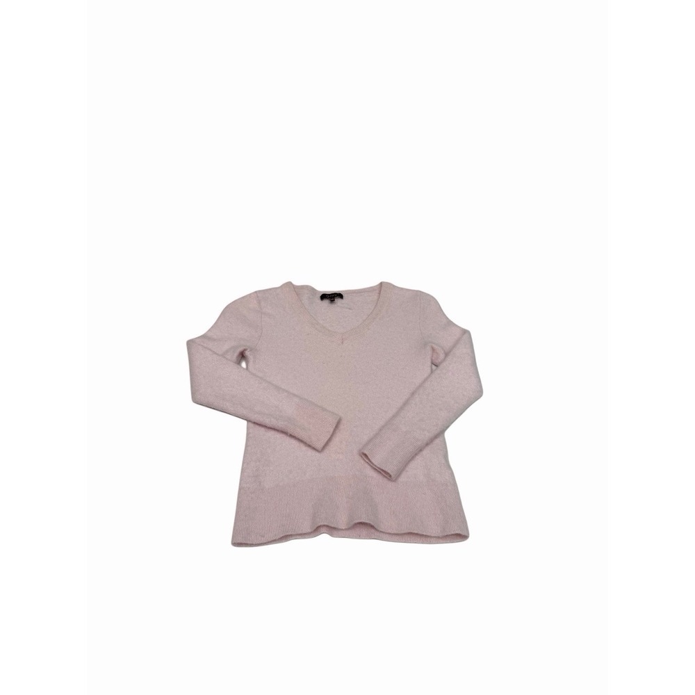 Quince Women's 100 Cashmere V Neck Sweater Top Light Pink Size XS